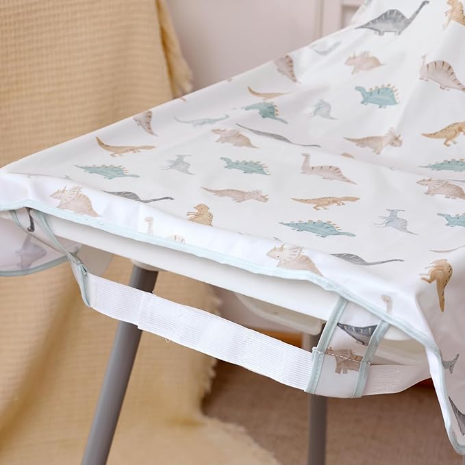 Happy Flute Long Sleeve Baby Bib-Mess Proof Baby Feeding Bibs with Adjustable Design for Babies during Eating or Highchair