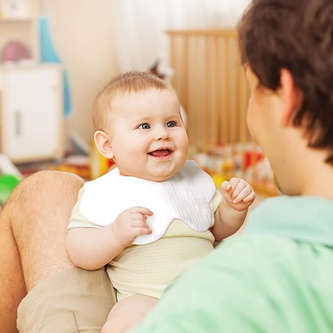 Baby Bibs Muslin Drool Teething Drooling Bibs for Baby Girl Boy Muslin Cotton