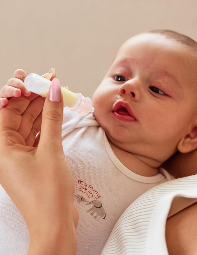 Momcozy Colostrum Collector Reusable Breast Milk Collector with Storage Case and Cotton Wipe, Portable Colostrum Container BPA Free, Multi-Use Collector 5ml-6pcs