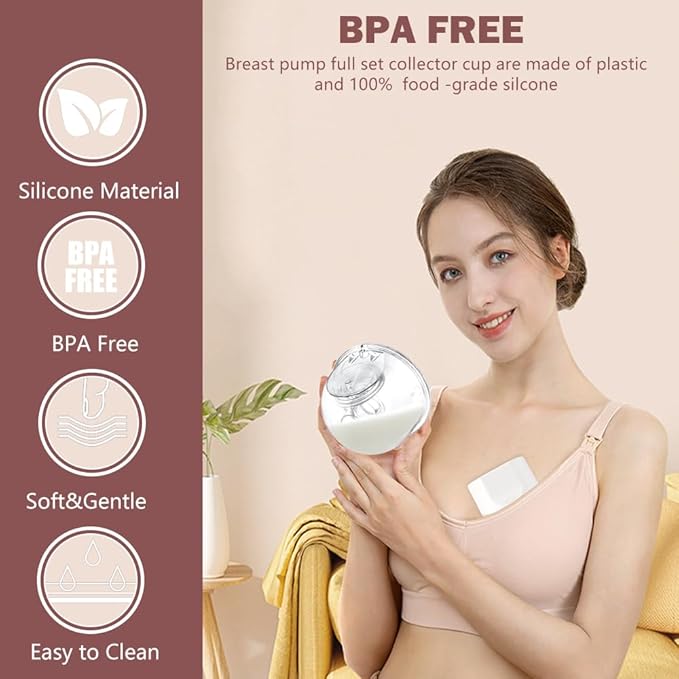 Two Full Milk Collector Cup Sets with 21mm Flange Compatible with Momcozy S12 Pro/S9 Pro Breast Pump, NOT for S9/S12, Replacement Pump Parts with Duckbill Valve, Flange, Diaphragm, Linker, Collector