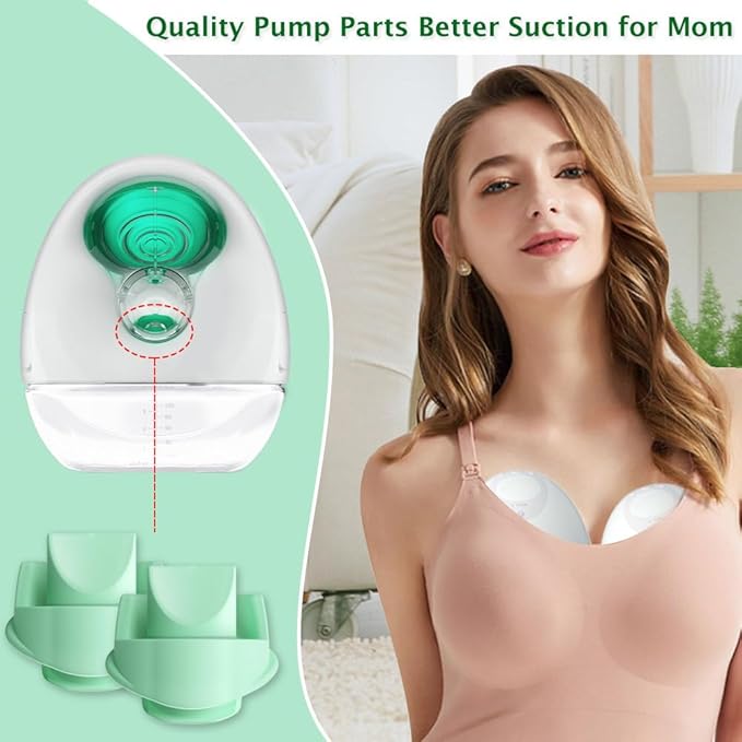 6pcs Silicone Duckbill Valves Compatible with Elvie Wearable Breast Pump, for Elvie Breast Pump Replacement Accessories, BPA Free, Same as Original