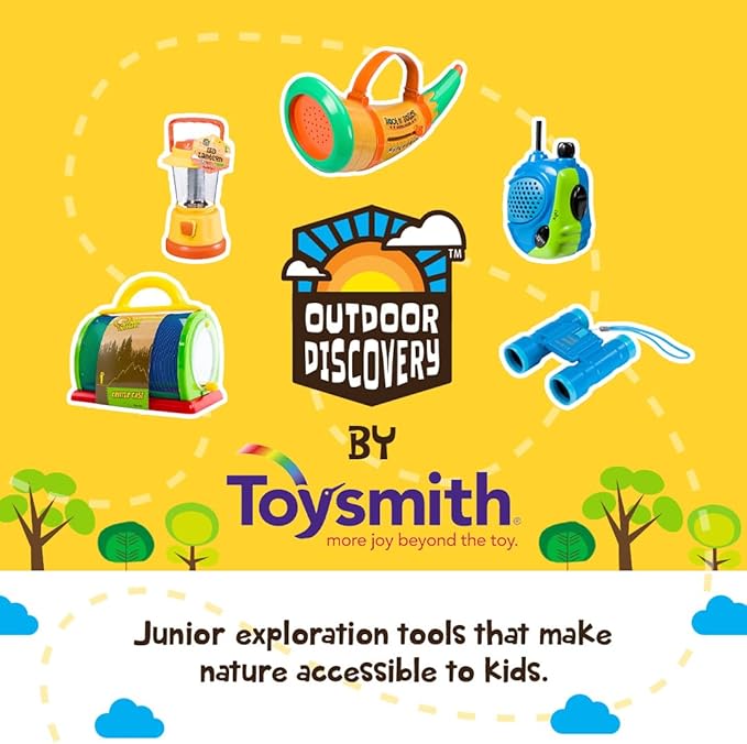 Toysmith Outdoor Discovery Hoot-N-Hollar Animal Caller Horn – 9 Realistic Wildlife Sounds Toy for Kids Ages 5+ – Portable Sound Effects Machine with Strap & Batteries Included