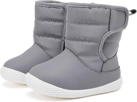 BMCiTYBM Baby Boy Girl Snow Boots Waterproof Winter Warm Booties Nonslip Lightweight Outdoor Shoes for First Walkers 6 9 12 18 24 Months(Infant/Toddler)