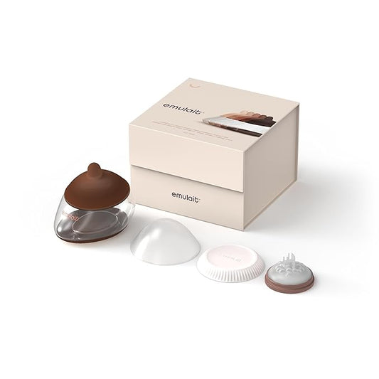 Emulait Anatomy Bottle Breast Shaped Baby Bottle - Deep - Shape 4 (Most Common)-Responsive Flow Valve