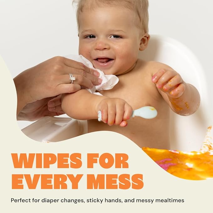 DYPER - Newborn Baby Wipes - 99.9% Water, 100% Plant-Based, Unscented & Hypoallergenic, Soft for Sensitive Skin, Plastic-Free, Skin-Friendly Ingredients - 4 Pack (224 Wipes)