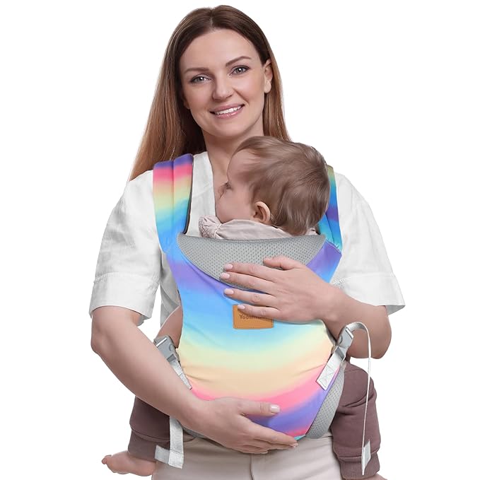 Baby Carrier, Ergonomic Adjustable Toddler Carriers for 7-33 Lbs, Cozy Lightweight Infant Carrier with Neck Support, Baby Chest Carriers with Lumbar Support for Parents (3-36 Months)