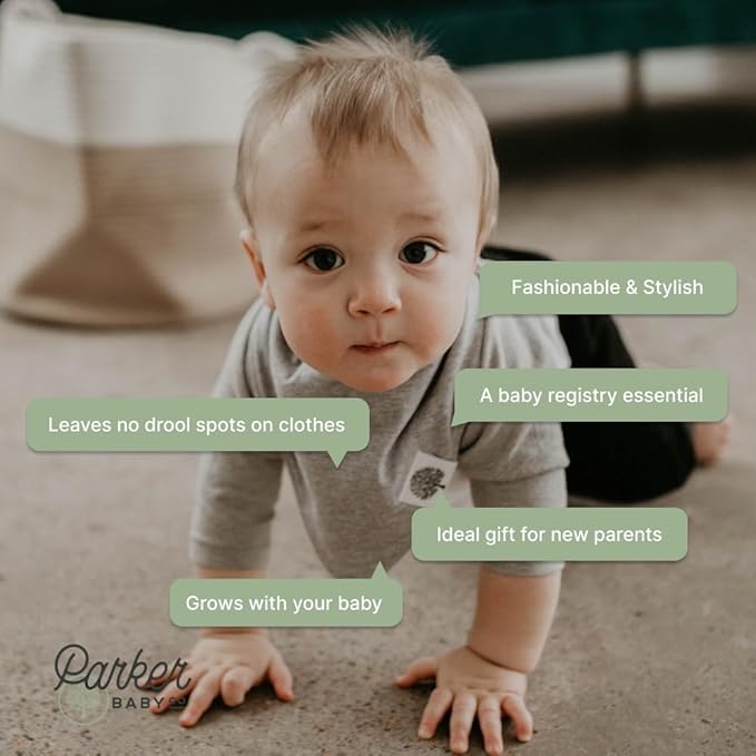 Parker Baby Bandana Drool Bibs 4 Pack Baby Bibs for Boys, Girls, Unisex