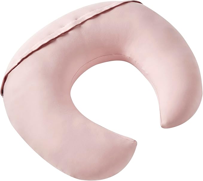 Nursing Pillow, Plus Size Breastfeeding Pillow Original Support for Baby Boys Girls Breastfeeding Essentials, with Removable Soft Cotton Cover (Sepia Rose, Large (25.59*20.08*6.30 Inches))