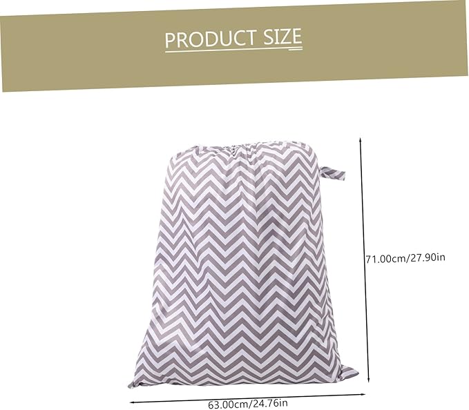 Milisten Reusable Diaper Pail Wet Bag for Cloth Diapers Elastic Edges Portable Storage Solution for Nursery or Travel