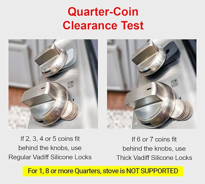 2025 Mom's Choice Winner- Gas Stove Knob Locks - Red Silicone Stove Knob Safety Covers for Toddlers, Pets - Child Proof Universal Size Knobs - Baby Proofing Protectors for Electric Stoves- 5Pcs