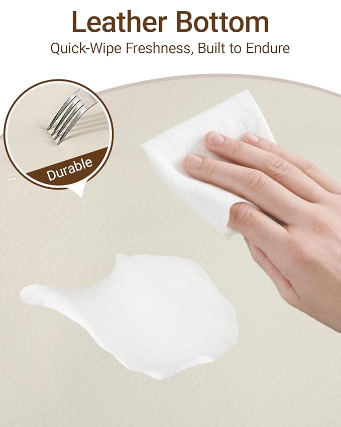 Baby Play Mat for Floor,1.2"Thick Padded Foam 50x50 playpen mat, Soft Velvet&Non-Slip Leather,Removable&Washable Cover,Nursery Rug for Baby Crawling,Toddlers,Infants,kids,Yoga,Tatami,Beige