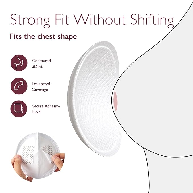 Momcozy Ultra-Thin Disposable Nursing Pads, Ultra-Absorbent and Breathable Portable Breast Pads, Make The Breasts Light and Unburdened, with Reinforced Adhesive, Individually Packaged (200 Count)