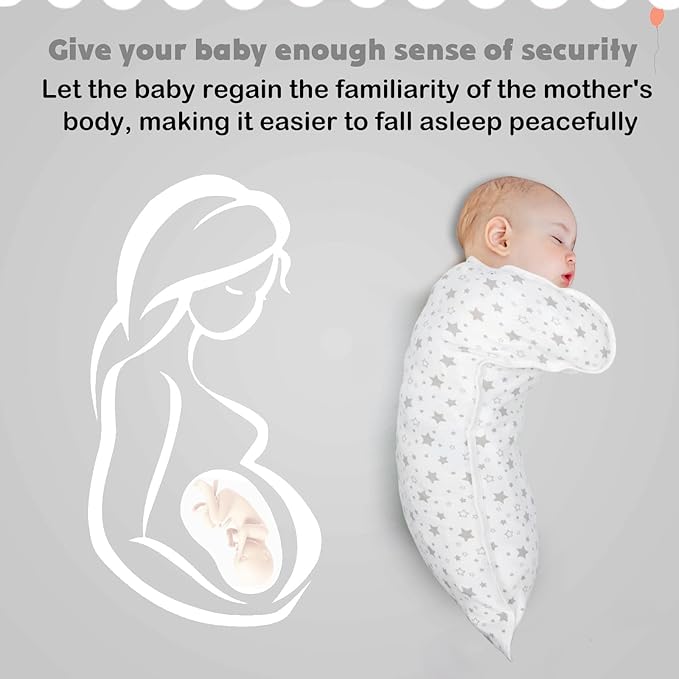 2 Pack Transition Swaddle with 2 Way Zipper, 2 in 1 Arms in/Out Transitional Arms Up Swaddles, 100% Cotton Newborn Swaddle Zipper Swaddles Baby Swaddling Sack Sleep Sack 0-3 Months