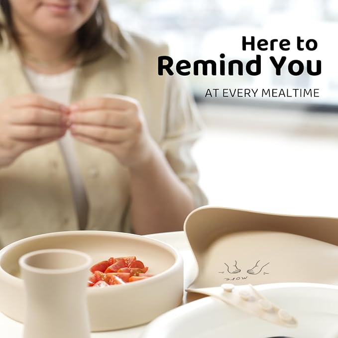 APLAINR Baby Sign Language Bib, Silicone Baby Bibs, ASL Graphics, Food Catcher, Adjustable, Waterproof, Soft, 6-36 Months