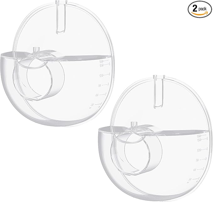 2pcs Collector Set Compatible with Momcozy M5 Breast Pump, Replacement Pump Parts Accessories Compatible for M5 Momcozy