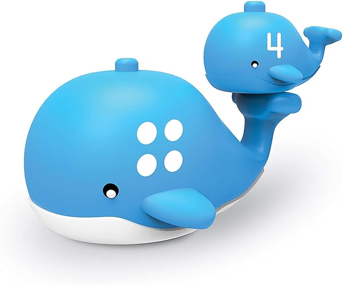 Learning Resources Snap-n-Learn Stacking Whales, Educational Toys ,Fine Motor, Counting & Sorting Toy, Shape Sorting, 15 Pieces, Ages 2+