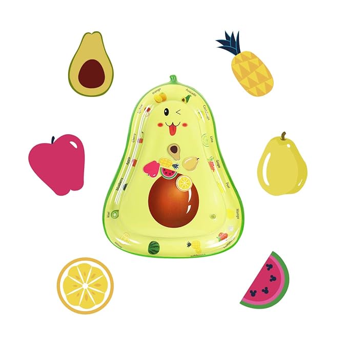 Baby Water mat, Infant Toys, Inflatable Play Mat Water Mat Baby Toys, Fun Early Development Activity Play Center for Newborn (33 x 26 inch)