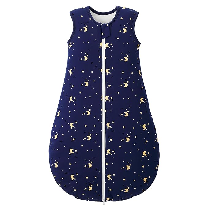 Duomiaomiao 2.5 TOG Baby Sleep Sack 100% Cotton Winter Baby Wearable Blanket, Warm Quilted Comfy Toddler Sleeping Sack