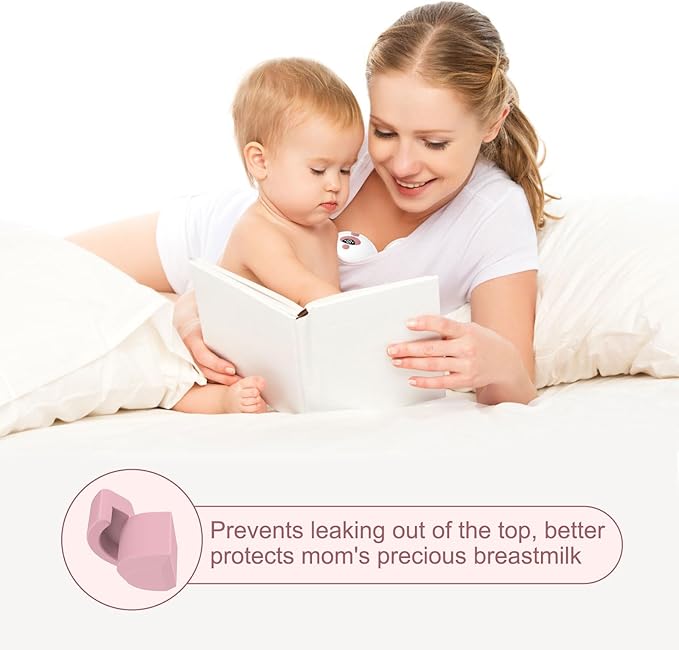 10PCS Spout Cap Compatible with Momcozy M5 Wearable Breastpump, Dustproof, Keep Clean, Prevents Leaks Silicone Spout Cover Fit for M5 Pumps, Breast Pump Replacement Parts