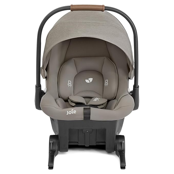 Joie Mint Latch Baseless Infant Car Seat – Lightweight, Built-in Rigid Latch Connectors and Side Impact Protection – No Base Installation Required (Dove)