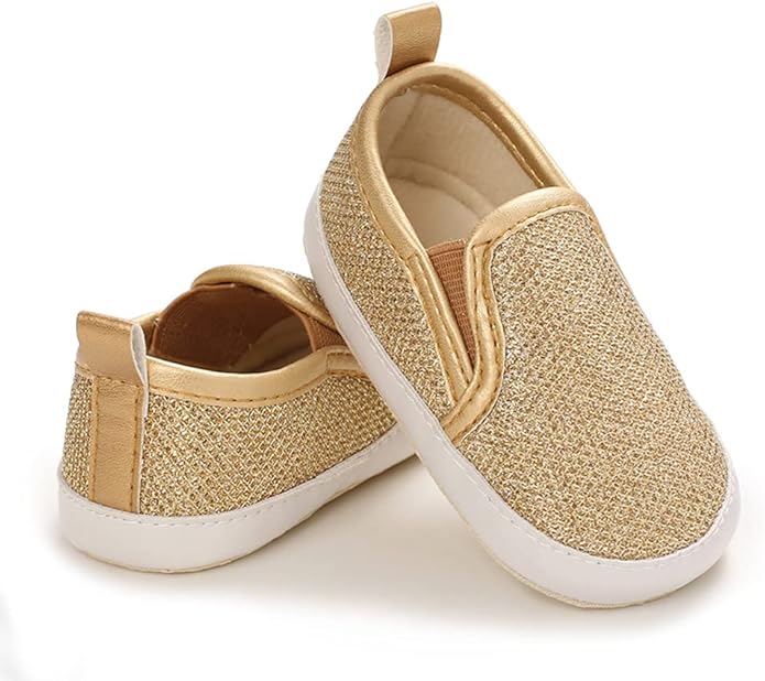 LONSOEN Baby Girls Boys Loafers Prewalker Dress Crib Shoes