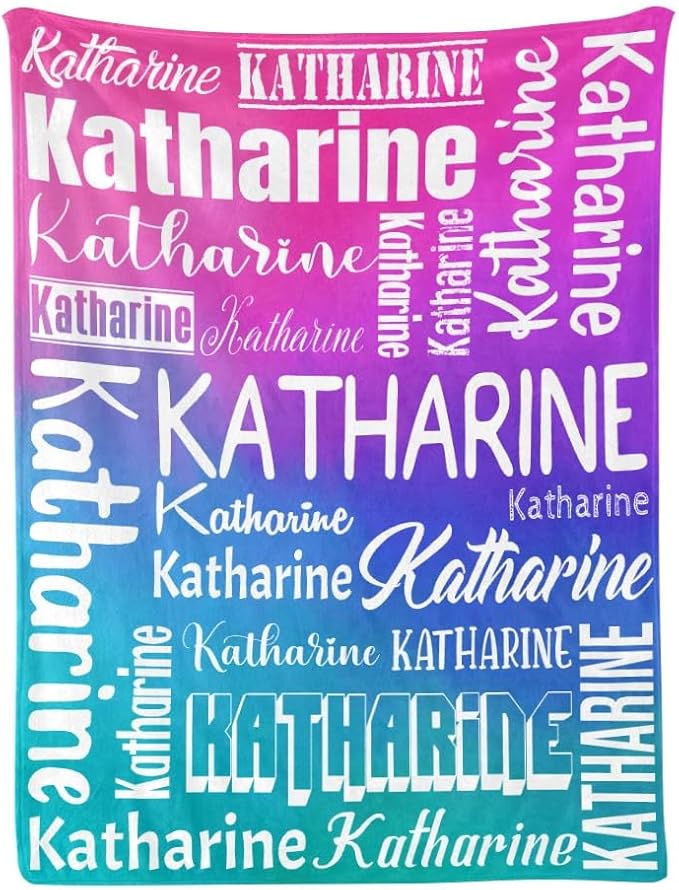 Personalized Blankets with Name Custom Blanket for Adult Kids Baby Customized Blanket Monogrammed Blankets Gifts for Women Men Girls Boys