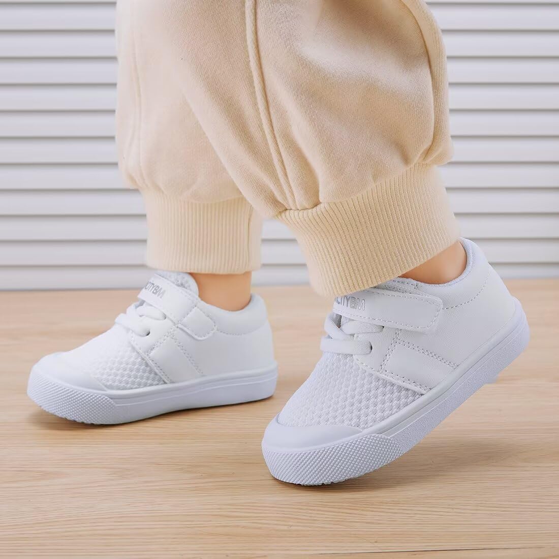 BMCiTYBM Baby Sneakers Girls Boys Lightweight Breathable Mesh First Walkers Shoes 6-24 Months