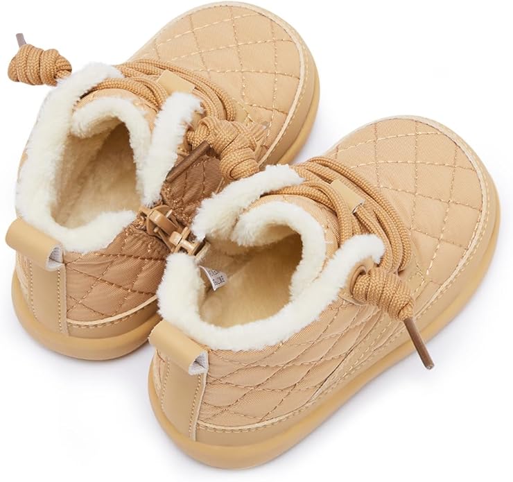 BMCiTYBM Baby Boy Girl Snow Boots Waterproof Winter Warm Booties Nonslip Lightweight Outdoor Shoes for First Walkers 6 9 12 18 24 Months(Infant/Toddler)