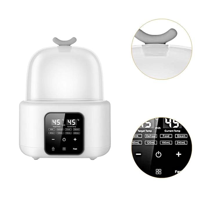 DYNWAVE Baby Bottles Warmer Bottle Sterilizer and Dryer Auto Resin Preheater Resin Supplies Milk Bottle Heater for Car Indoor Outdoor, White