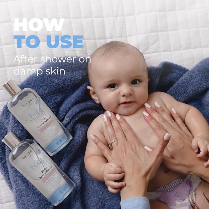 Baby Jolie Relaxing Baby Oil Gel with Shea Butter & Camomile Intensive Moisture 8Oz