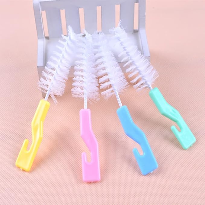 20 PCS Bottle Nipple Cleaner Sponge Brush Pacifier Sponge Cleaning Small Brush Baby Bottle Cleaner Brush for Standard Nipples Scrubber, Nipple Brush (20 PCS)