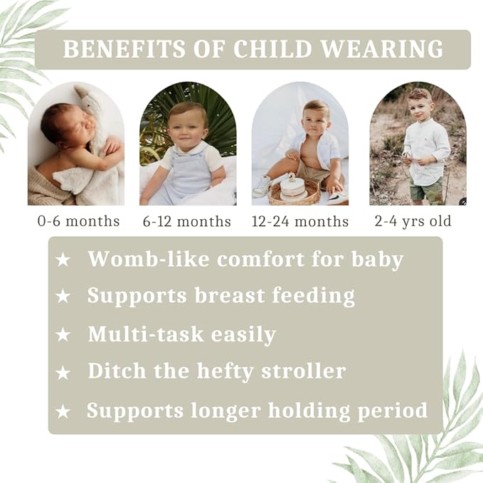 Baby to Toddler Sling Carrier, Toddler Carrier 25-60 lbs – Baby Travel Essential, Adjustable Mesh Sling with Secure Safety Buckle & Comfortable Hip Sling with One Hand Support – Tropical Pink