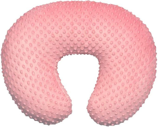 iEvolve Minky Nursing Pillow Cover Breast Feeding Pillow Cover Slipcover U Shape for Baby Boy Girl,Cover Only(Coral)