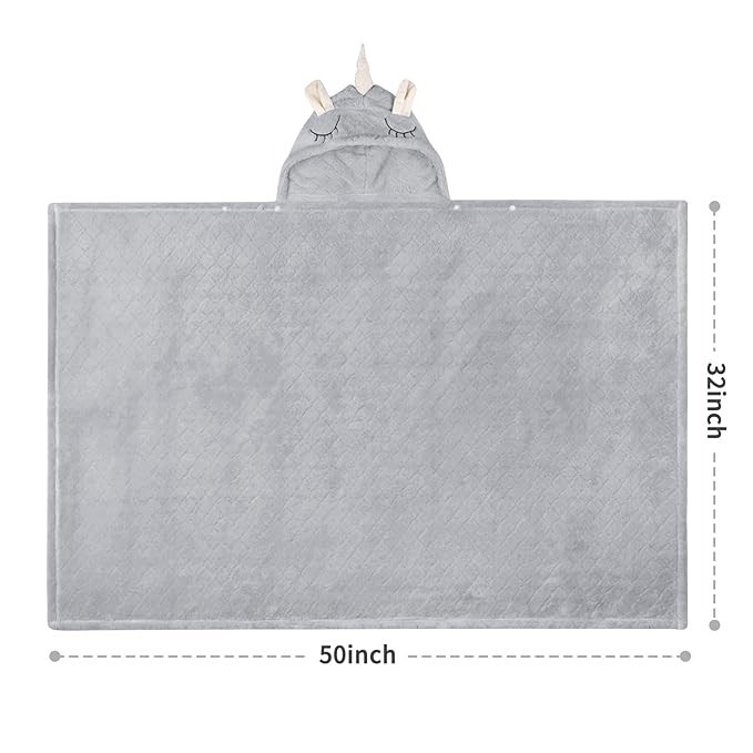 Toddler Bath Towel Hooded Kids Towels Baby Bath Towels for Boy Girl 0-5 Year, 2-Pack Thick Absorbent Toddler Towels with Hood Kids Bath Towel, Large 50''x32'' Baby Hooded Towel for Kids