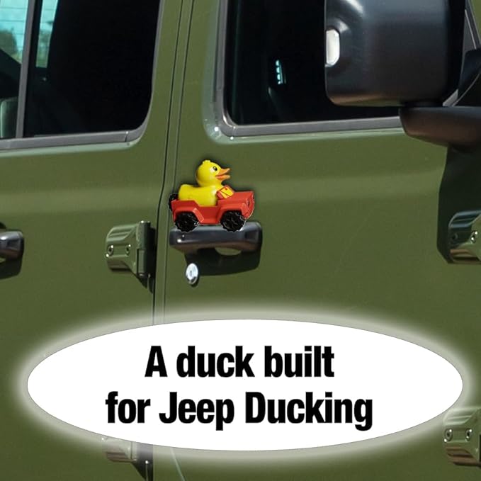 15 Jeep Ducks Rubber Ducks. 5 Classic Colors - 2.8 Inch - Bath Ducks The Shape of a Vehicle, Great for Jeep Ducking - Pelto Rubber Ducks in a Jeep