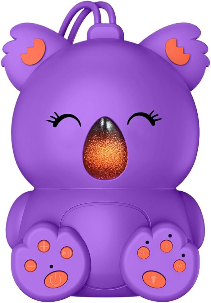 White Noise Machine with Bluetooth Speaker | Portable Baby Sound Machine Non-Looping Music Aid with Timer for Sleep, Nursery, Travel, Home & Car