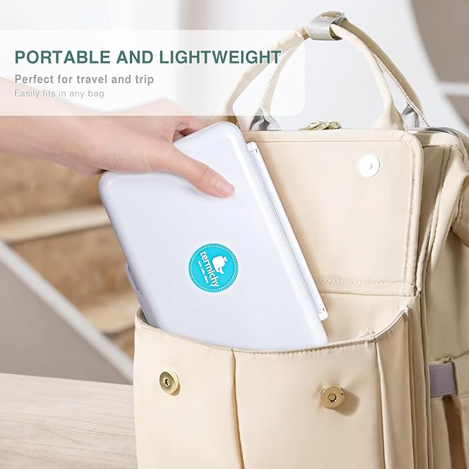 Termichy Travel Baby Bottle Drying Rack, Compact Size with Large Capacity for Working Mom, Visit Families, Friends or Camping with Baby Teal