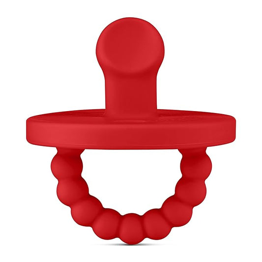 Ryan & Rose Cutie PAT Pacifier Teether (Slant, Red)