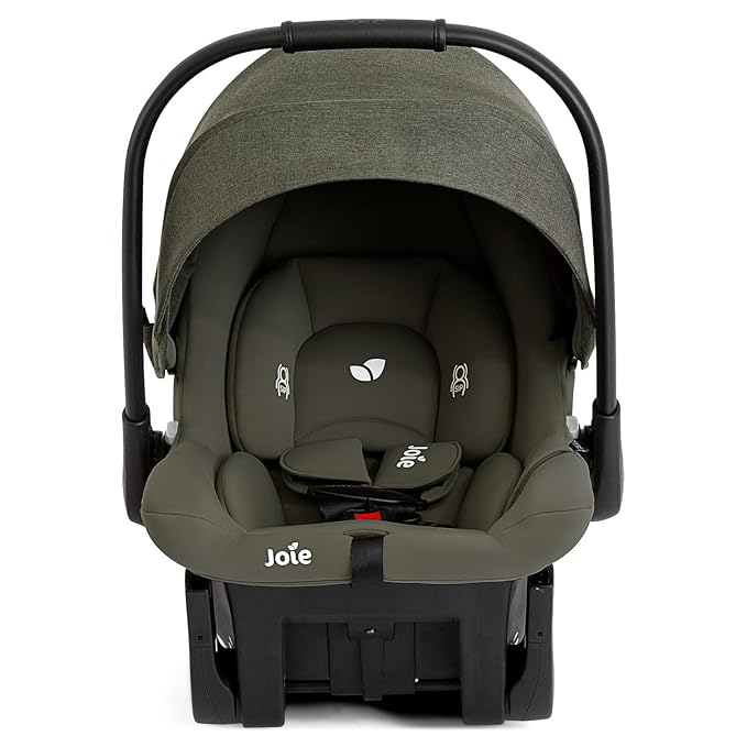 Joie Baby, Ginger LX 4-in1 Stroller + Joie Baby Mint Latch Car Seat (Evergreen)