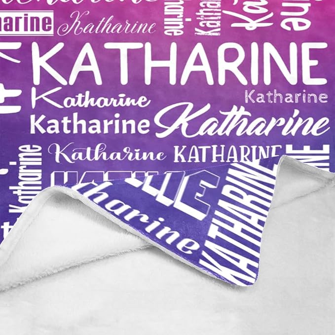 Personalized Blankets with Name Custom Blanket for Adult Kids Baby Customized Blanket Monogrammed Blankets Gifts for Women Men Girls Boys