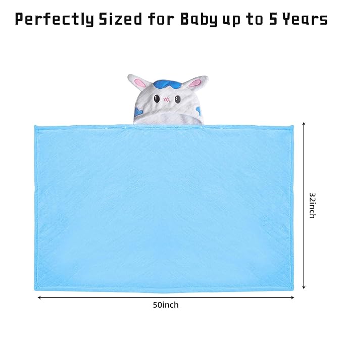 Toddler Bath Towel Kids Bath Towels Baby Towels with Hood Toddler Towels for Boy Girl 0-5 Years, 2-Pack Absorbent Baby Bath Towels Hooded Kids Bath Large 50''x32''