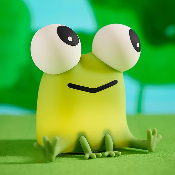 Frog Night Light for Kids, Cute Silicone Dimmable Nursery Night Light, Rechargeable Bedside Lamp, Portable Creative Gifts for Children, Teens, Girls, Boys Christmas Birthday