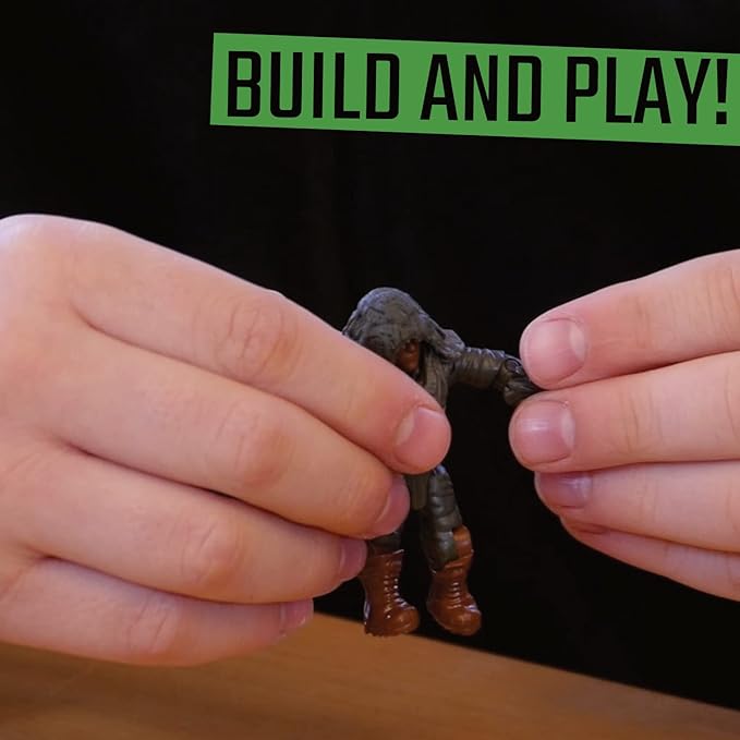 Special Forces US Military Mini Action Figures 3 Army Building Sets 9 soldiers Jungle Troopers Ghillie Suit Sniper Jungle Defence Squad Special Troops Toy10+ Kids & Parents Quality Family Time 443 Pcs