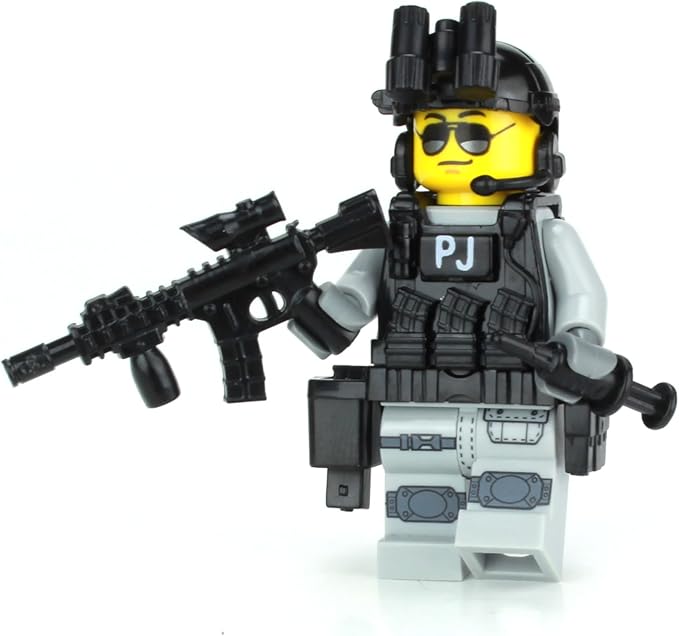 Battle Brick 1.6 Inches Tall US Air Force PJ Pararescue Commando Soldier Custom Minifigure | Accessories Made in The USA | Genuine Military Minifig | Great Gift for Ages 10+ to Adult AFOL