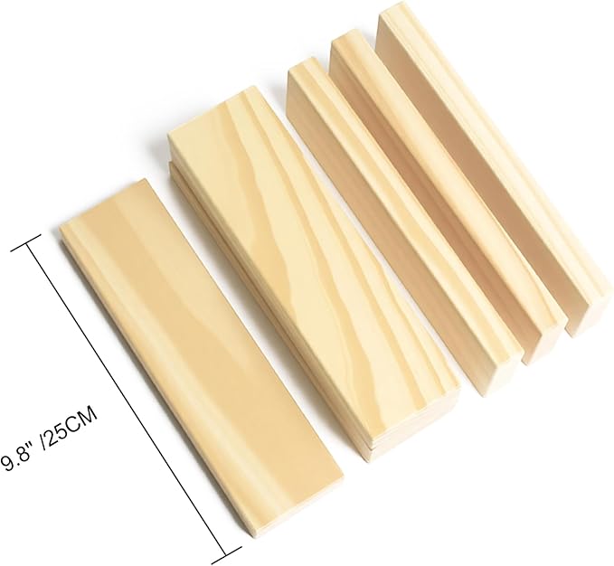 42pcs Large Open Ended Wooden Building Blocks for Kids 19.8 lb, Natural Pine Rectangular Wood Building Toys，Construction Toys for Toddlers, STEM Building Set,Birthday Gift for Ages 3-12 (Medium 9.8")