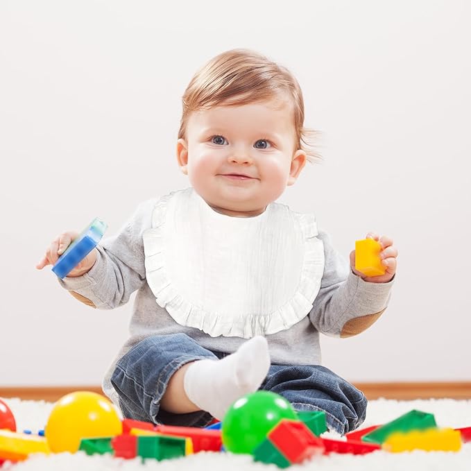 Baby Bibs Muslin Drool Teething Drooling Bibs for Baby Girl Boy Muslin Cotton