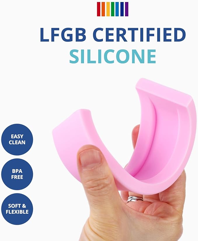 BLUE GINKGO Silicone Rainbow Stacker - Montessori Nesting Puzzle | Kids and Toddler | Stacking Sensory Toys - 7 Layers (Pastel)