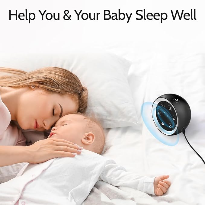 White Noise Machine Calming Sleep Sound Machine with 32 Soothing Sounds Loud Pink Brown Noise Machine for Baby Kid Adults Noise Cancelling Machine with 36 Volume Levels 4 Timer for Office Privacy