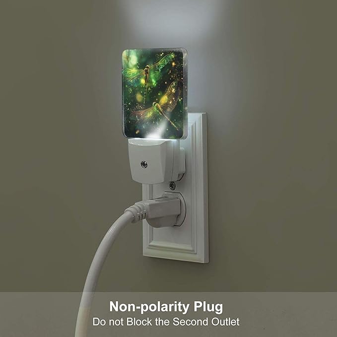 Led Night Light, Dragonfly Decorative Plug in Nightlights,with Smart Auto Dusk to Dawn Night Light for Bedroom, Kitchen, Nursery, Bathroom