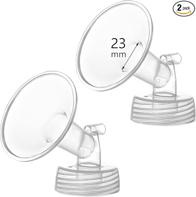 23mm Flange Compatible with Spectra S1 S2 9 Plus Synergy Gold Breastpump Replacement to Spectra Pump Parts and Flange; Not Original; Replaces Shield